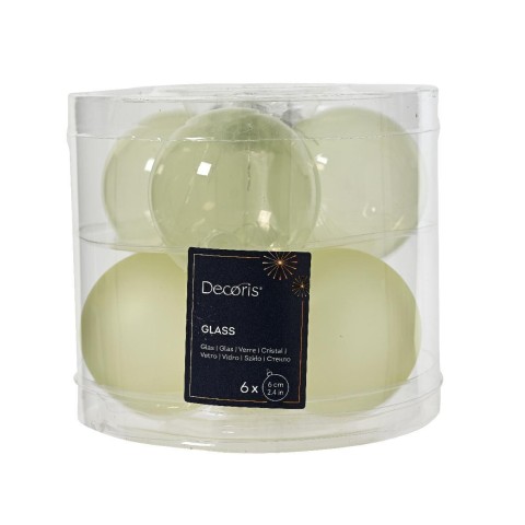 SFERA VETRO D6 WHITE MENTA